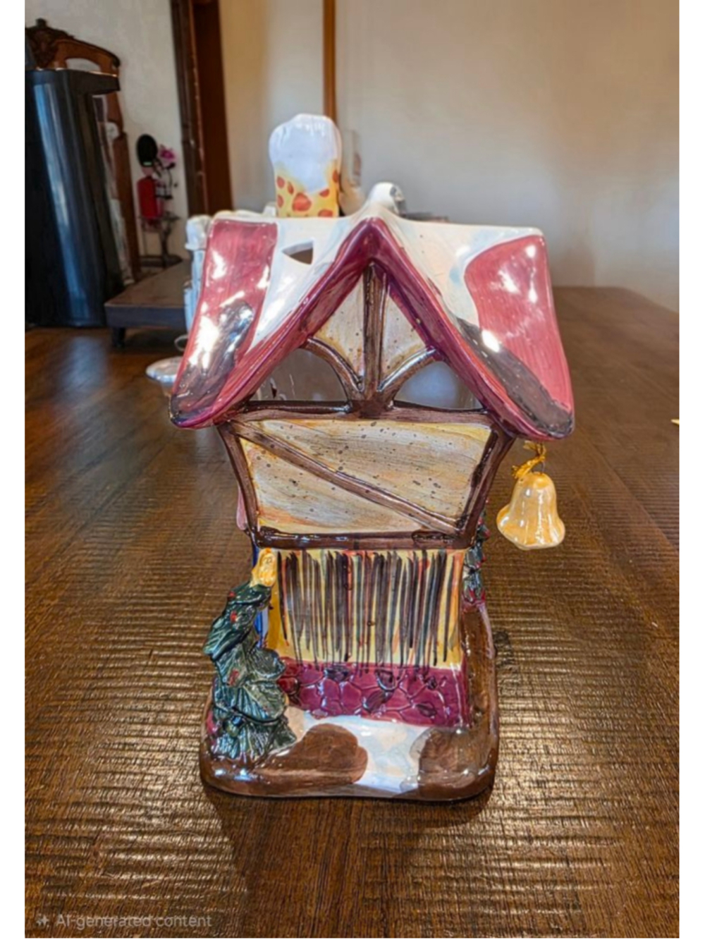 Blue Sky Clayworks Love House Holiday Decor Christmas Candle Tea Light Snowman - Picture 2 of 7